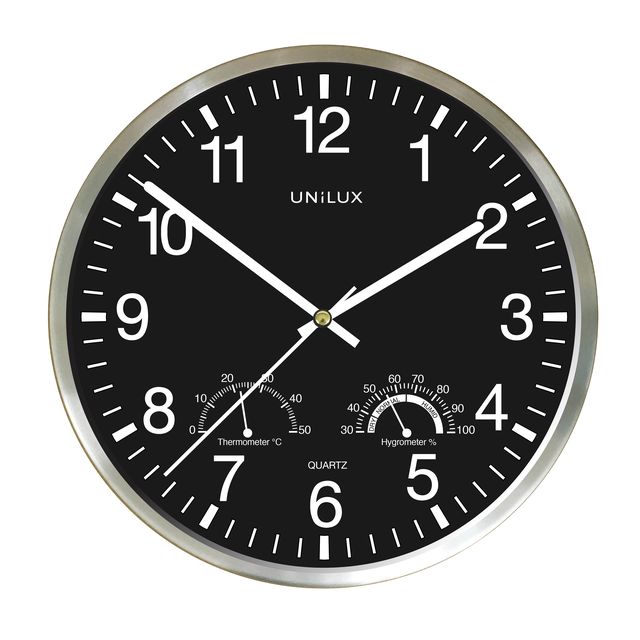 UNILUX - Wanduhr Wetty grau