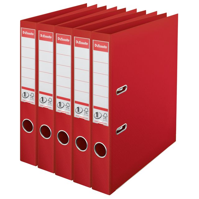 Esselte - Ordner No 1 Power PP 50 mm rot 5 Stück