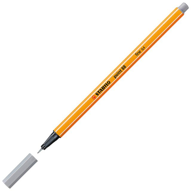 STABILO - Fineliner-Punkt 88/95 fein mittelkaltgrau