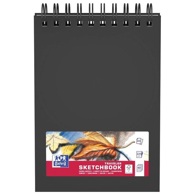 Oxford - Skizzenbuch Mix Media A5 40 Blatt 225 Gramm Spirale