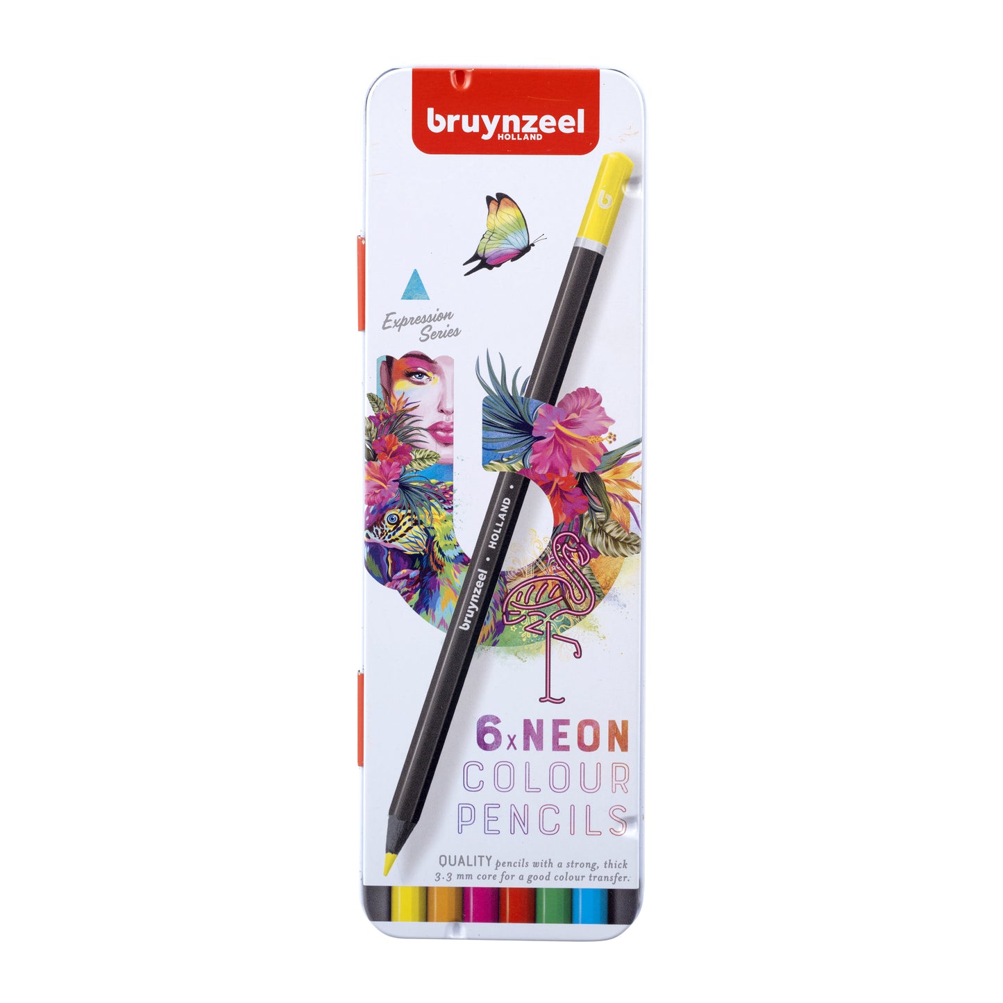 Bruynzeel - Neon-Buntstiftset mit 6 Stück