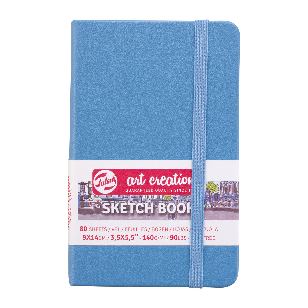 Talens Art Creation - Skizzenbuch Art Creation 80 weiße Blätter 140gr 90x140mm hellblau