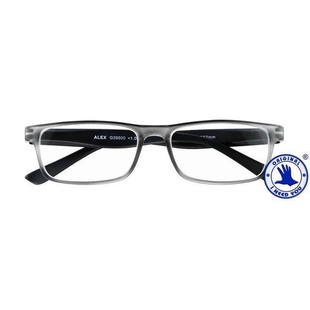 I Need You - Lesebrille +3,00 dpt Alex anthrazit-schwarz