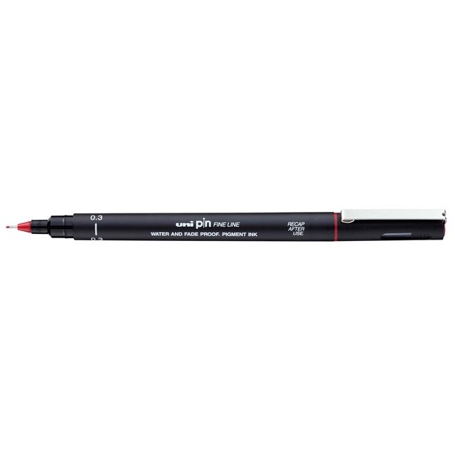 Uni-Ball - Fineliner Pin 0,3mm rot