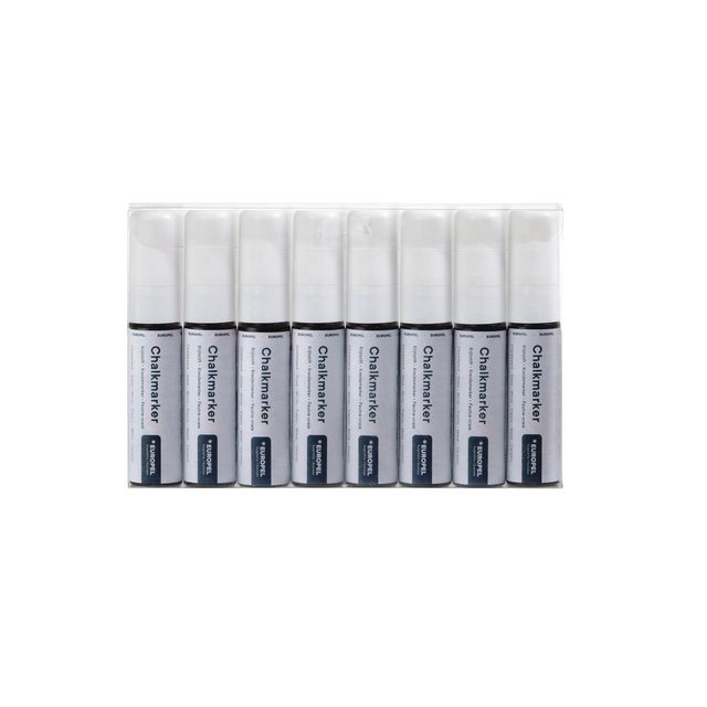 Europel – Kreidemarker-Peel, 15 mm, weiß, 8 Stück