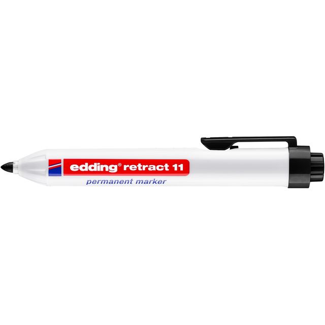 Edding - Filzstift 11 rund Druckknopf rund 1,5-3mm schwarz