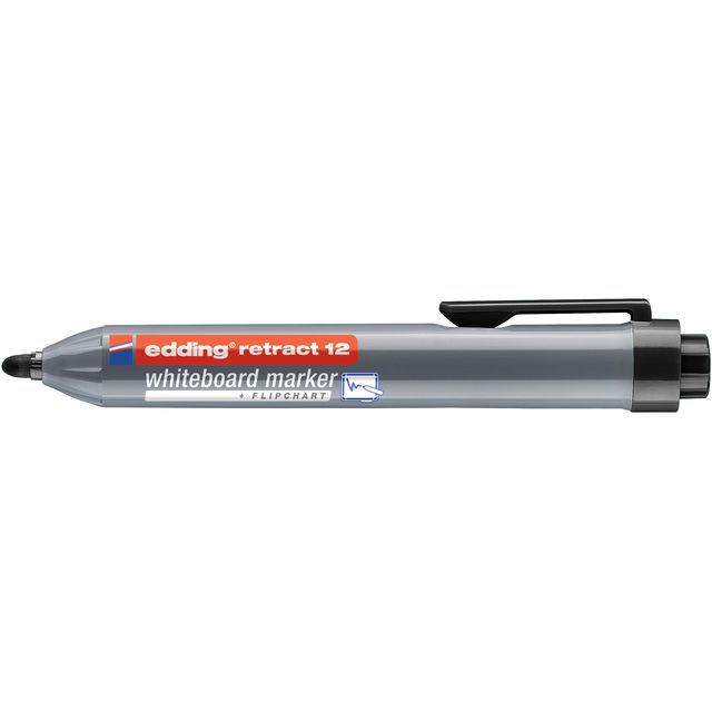 Edding - Whiteboardmarker 12 Druckknopf rund 1,5-3mm schwarz