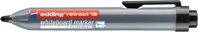 Edding - Whiteboardmarker 12 Druckknopf rund 1,5-3mm schwarz | 10 Stück