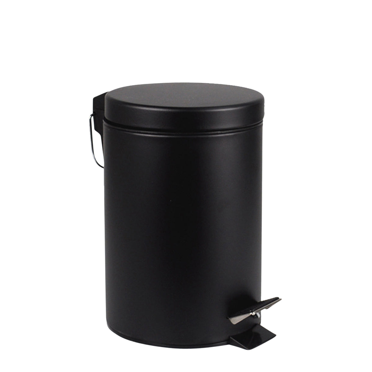 BRASQ - Treteimer 12 Liter schwarz | 4 Stück