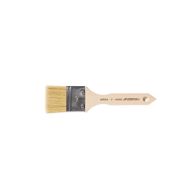 Qrea - Bürste Schweinehaar Nr. 2 Breite 47,5 mm | 6 Stück