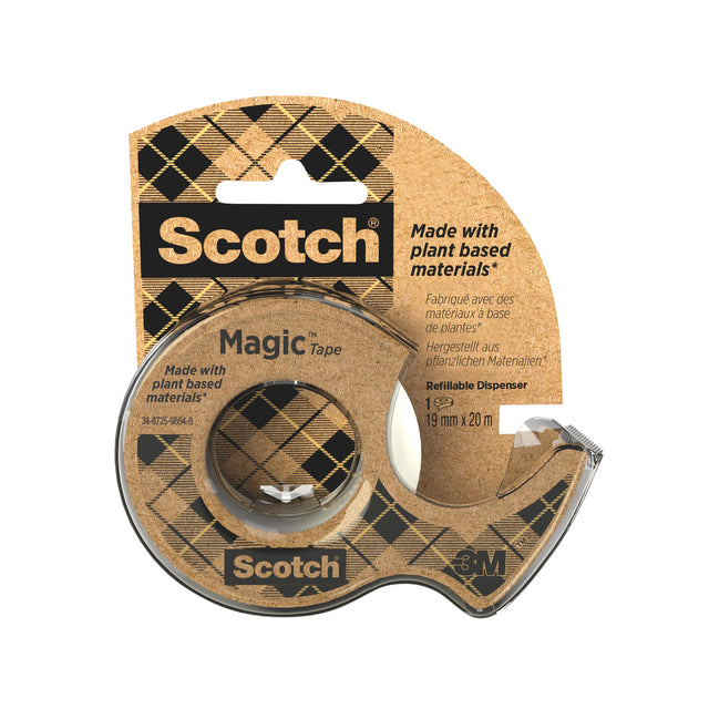 Scotch - Klebeband Magic 919 19mmx20m + Abroller | 12 Stück