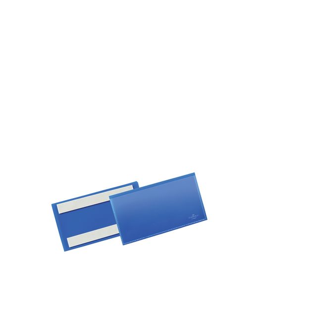 Langlebig - Dokumentenhülle selbstklebend 150x67mm blau 50 Stück