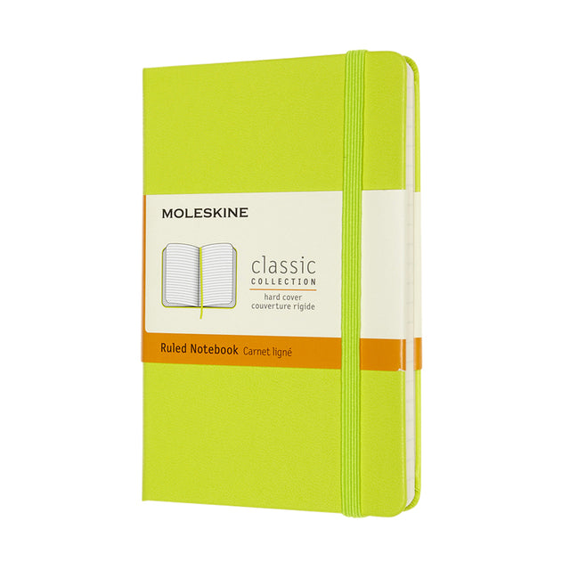 Moleskine – Notebook-Tasche 90 x 140 mm, Hardcover, zitronengrün