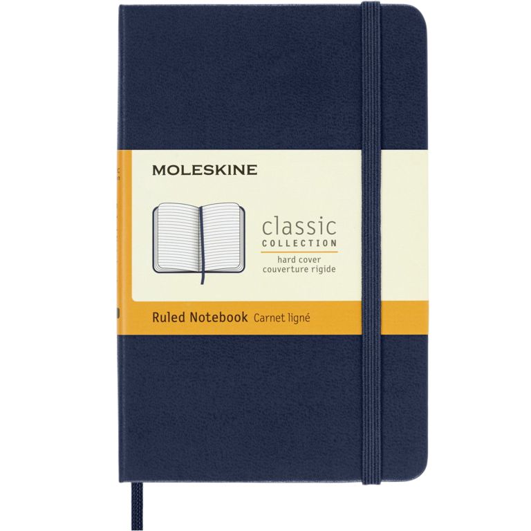 Moleskine – Notebooktasche 90 x 140 mm, Hardcover, saphirblau