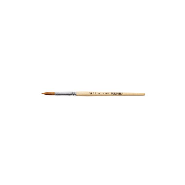Qrea - Kunsthaarbürste Nr. 14 Breite 9,6 mm | 12 Stück