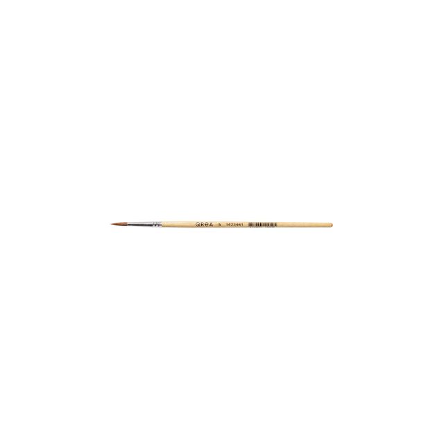 Qrea - Pinsel Kunsthaar Nr. 5 Breite 3,5 mm | 12 Stück
