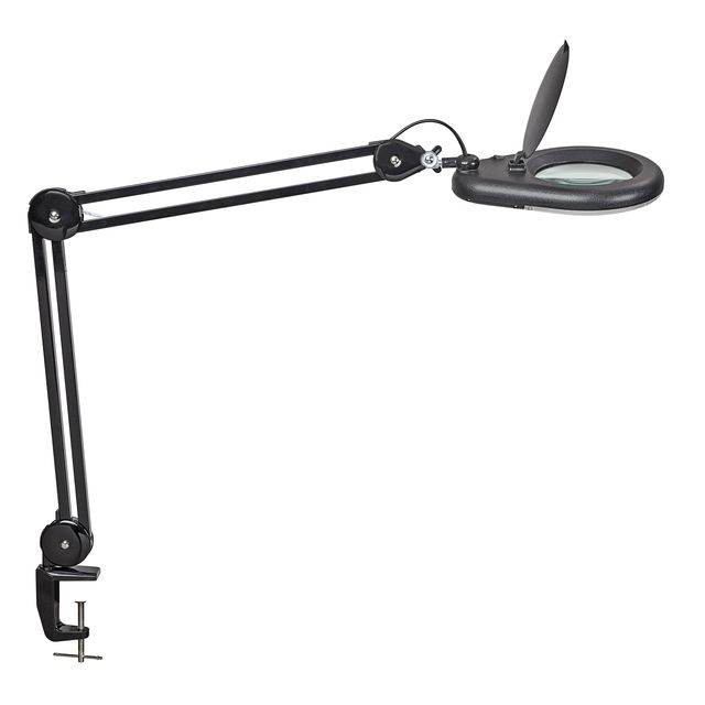 MAUL - Lupenleuchte Viso LED Tischklemme schwarz