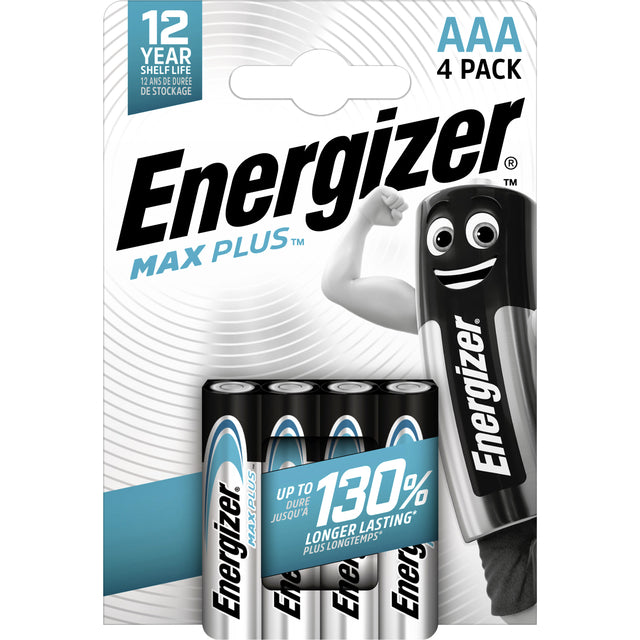 Energizer - Batterie Max Plus 4xAAA Alkaline