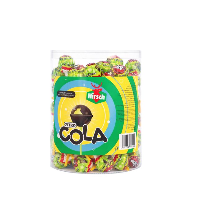 Hirsch - Lolly Cola/Zitrone 100x12 Gramm