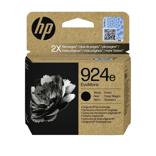 HP - Tintenpatrone 4k0v0ne 924e evomore schwarz