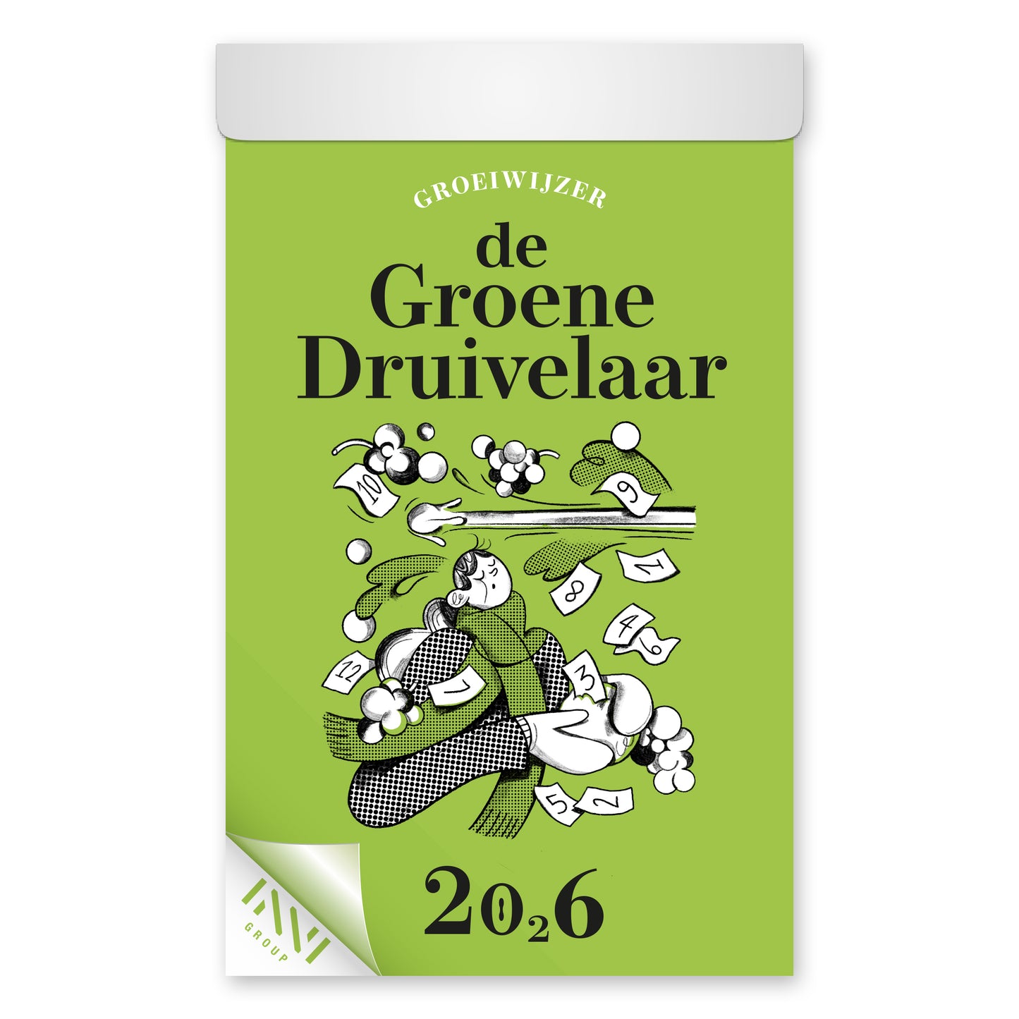 De Druivelaar - Tagestränenkalender 2026 die grüne Weinrebe | 20 Stück