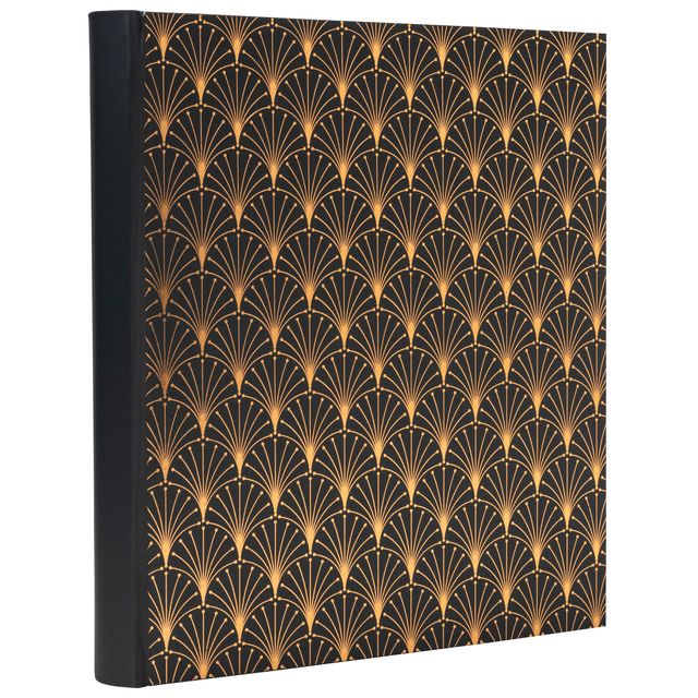 Exacompta - Fotoalbum 29x32cm 60 schwarze Seiten Néo Déco schwarz