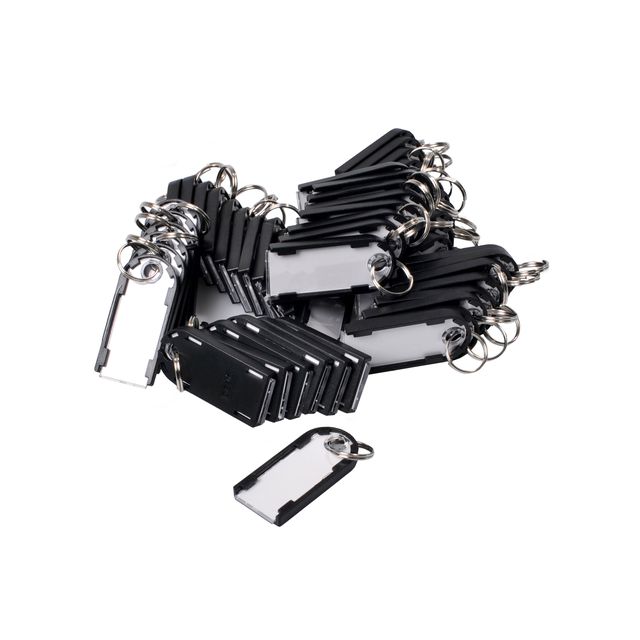 Pavo - Schlüsseletikett magnetisch 50 Stück schwarz