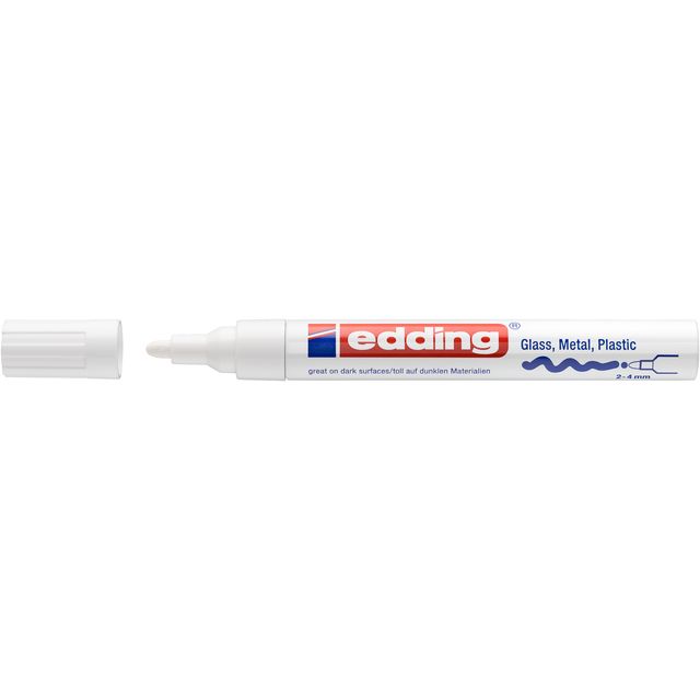 Edding - Paintmarker 750 oliebasis 2-4mm crea wit | 10 stuks