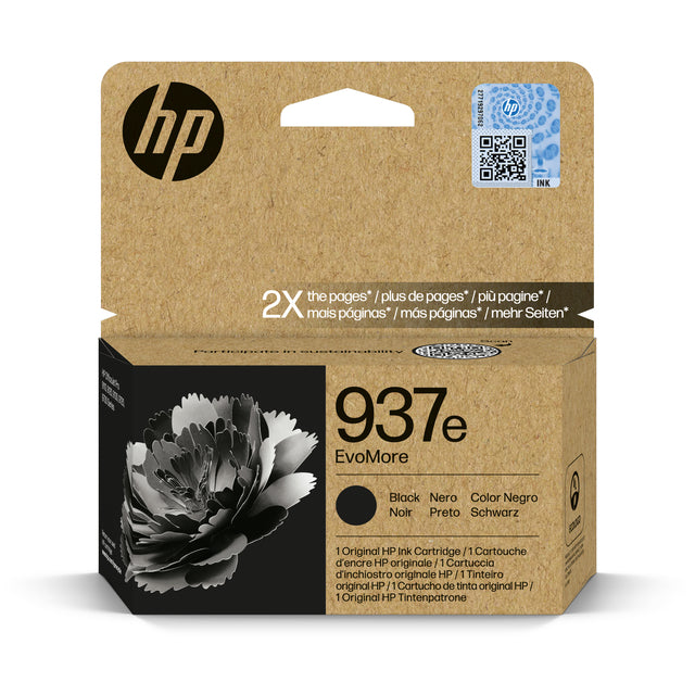 HP - Inktcartridge 4s6w9ne 937e evomore zwart