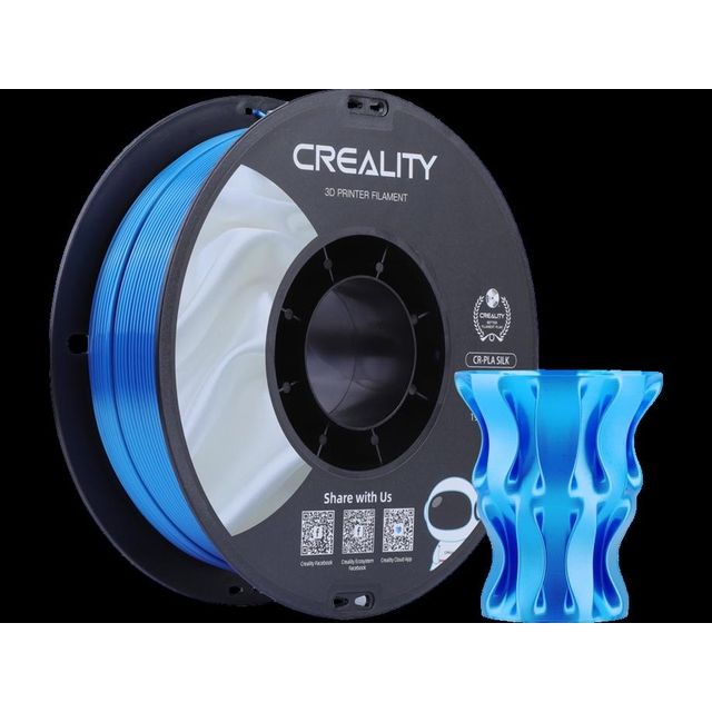 Creality - 3D-Filament PLA 1,75 mm Seidenblau 1 kg