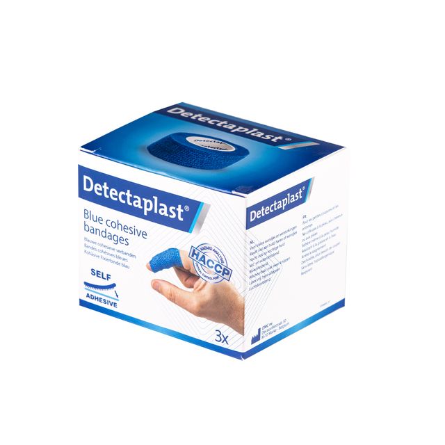 Detectaplast - Schnellpflaster blau 2,5cmx4,5m 3 Stück