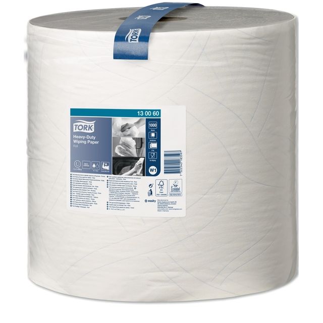 Tork - Reinigungspapier W1 Heavy-Duty 2-lagig 1000 Blatt weiß 130060