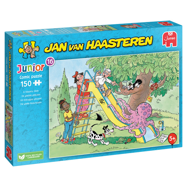 Jan van Haasteren - Puzzel jvh junior de gladde glijbaan 150