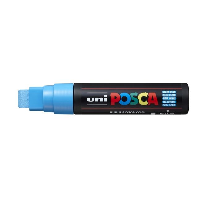 Posca - Paintmarker Uni PC17K extra breites Rechteck hellblau