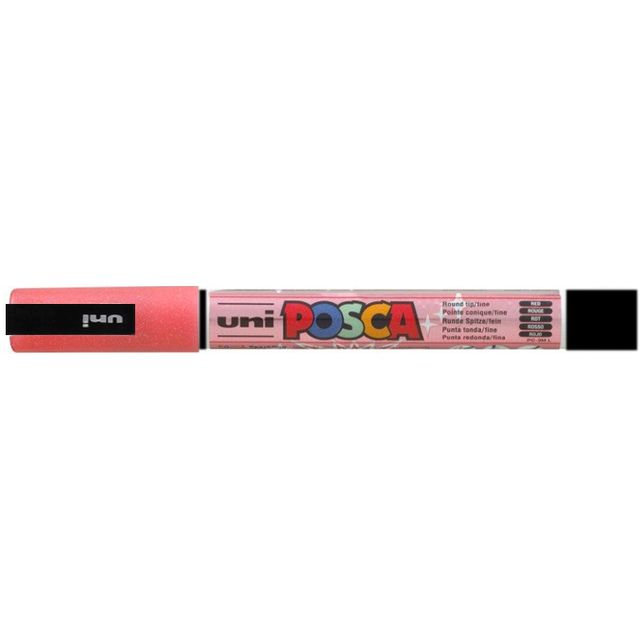 Posca - Paintmarker Uni PC feiner Glitzer rot