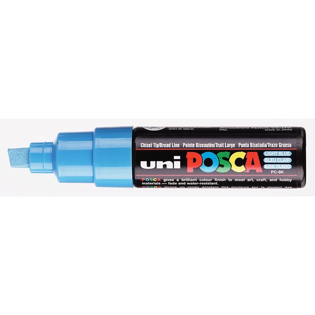 Posca - Paintmarker Uni PC8K breit schräg hellblau