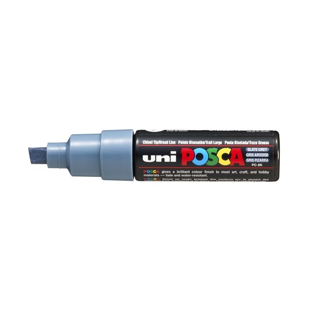 Posca - Paintmarker Uni PC8K breit schräg schiefergrau