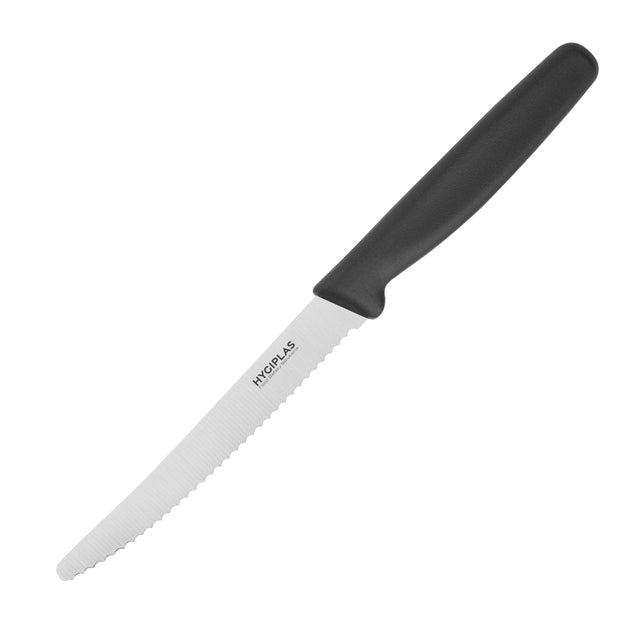Hygiplas - Tomatenmesser gezahnt 10cm schwarz
