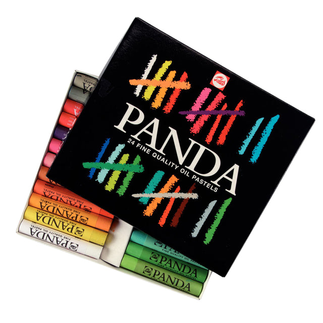 Talens – Ölpastell-Panda-Set mit 24 Farben