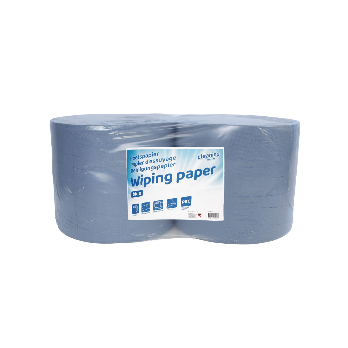 Cleaninq - Industrie-Reinigungspapier 2-lagig 26cmx380m blau