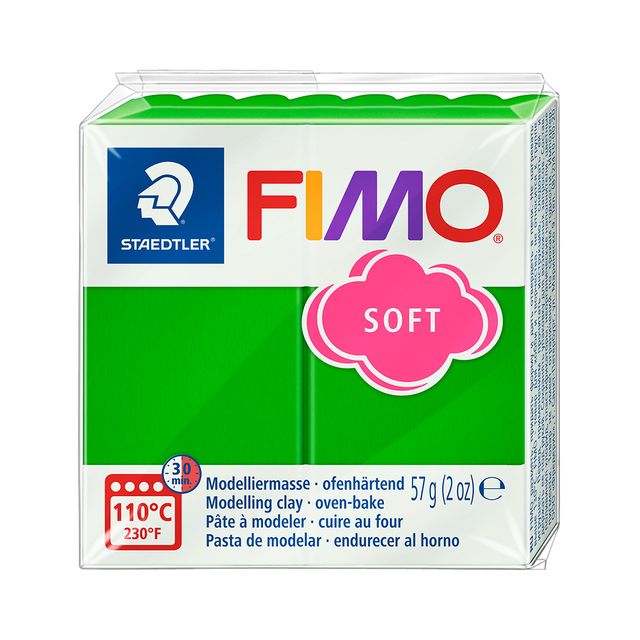 Fimo Staedtler - Modelliermasse Fimo weich 57 Gramm Tropengrün
