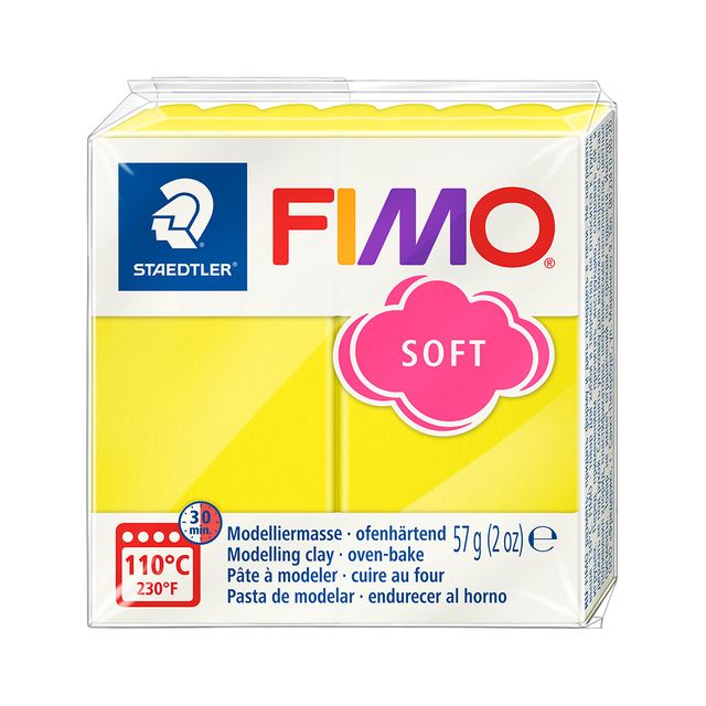Fimo Staedtler - Modelliermasse Fimo weich 57 Gramm Limettengelb