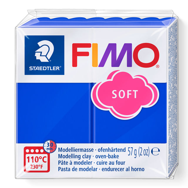 Fimo Staedtler - Modelliermasse Fimo weich 57 Gramm brillantblau