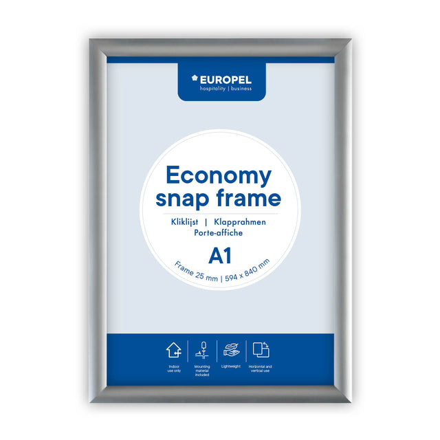 Europel - Klapprahmenschale Economy A1 silber