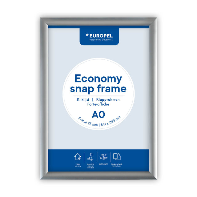 Europel - Klapprahmenschale Economy A0 silber