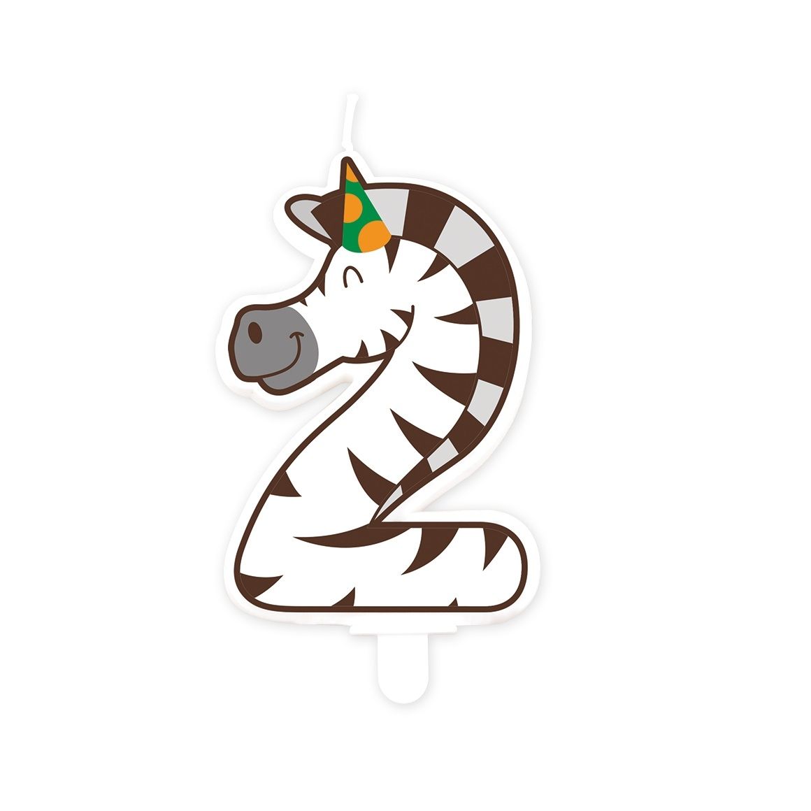 Bruna Büro - Dschungelkerze 2 Zebra | 4 Stück
