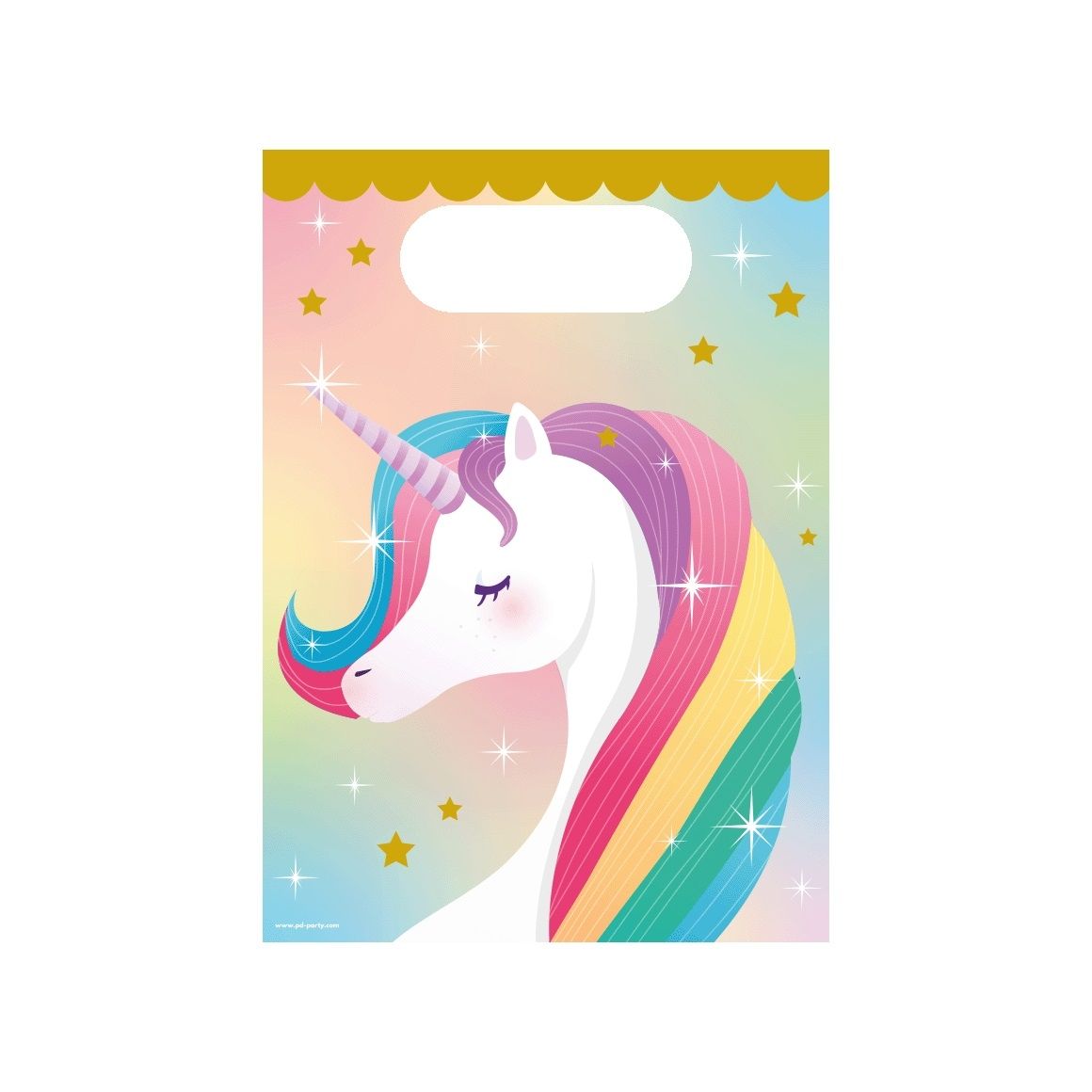 Bruna office - Geschenktüten Einhorn Papier 23x16,5cm 6 Stück
