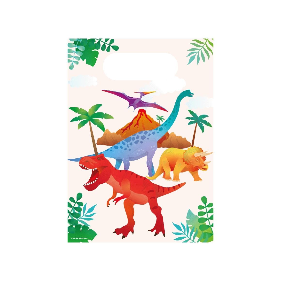 Bruna office - Geschenktüten Dino Papier 23x16,5cm 6 Stück