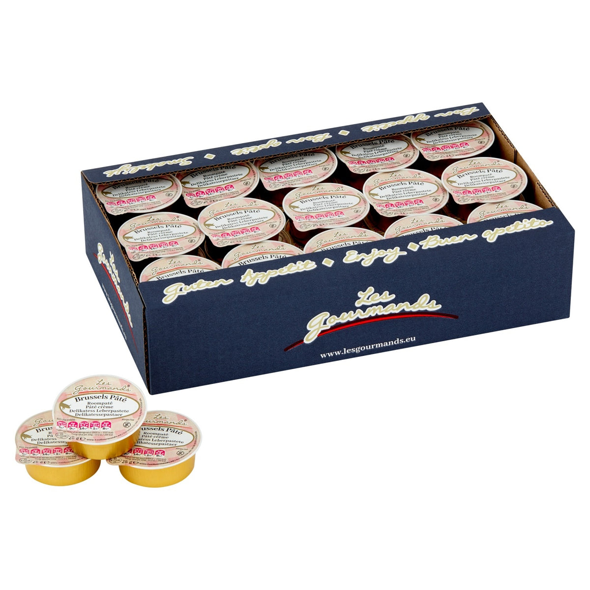 Les Gourmands - Cremepastete Brüssel 45x25-Gramm-Becher