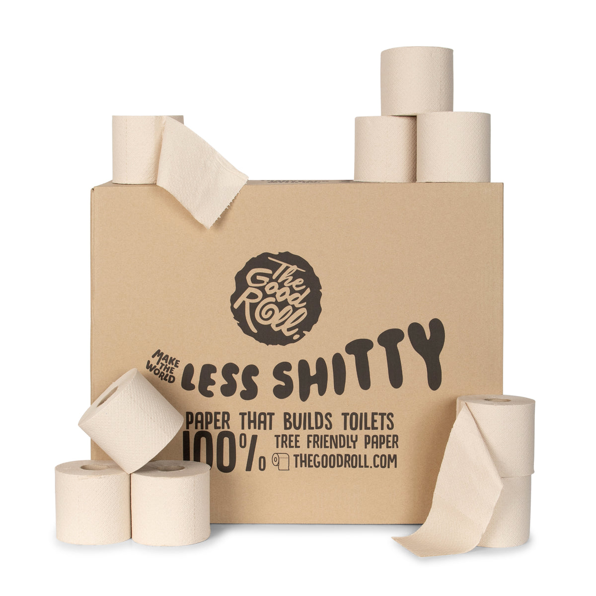 The Good Roll – Toilettenpapier TGR Panda Edition nackt 2 Schichten 300 Blatt